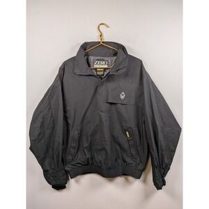Zero Restriction Windbreaker Jacket Mens L Golf Gore Tex Black Short Sleeve